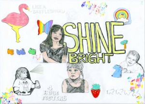 SHINE BRIGHT // colored pencil & pencil on paper, 2015