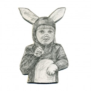 bunny girl // pencil on illustration board, 2015